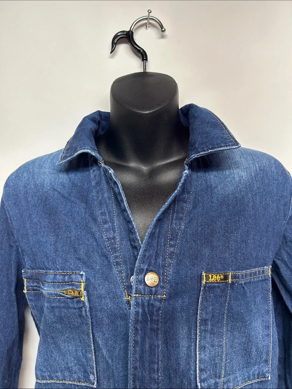 Dark Blue Denim Jumpsuit / Boilersuit size medium lee’s 100% cotton